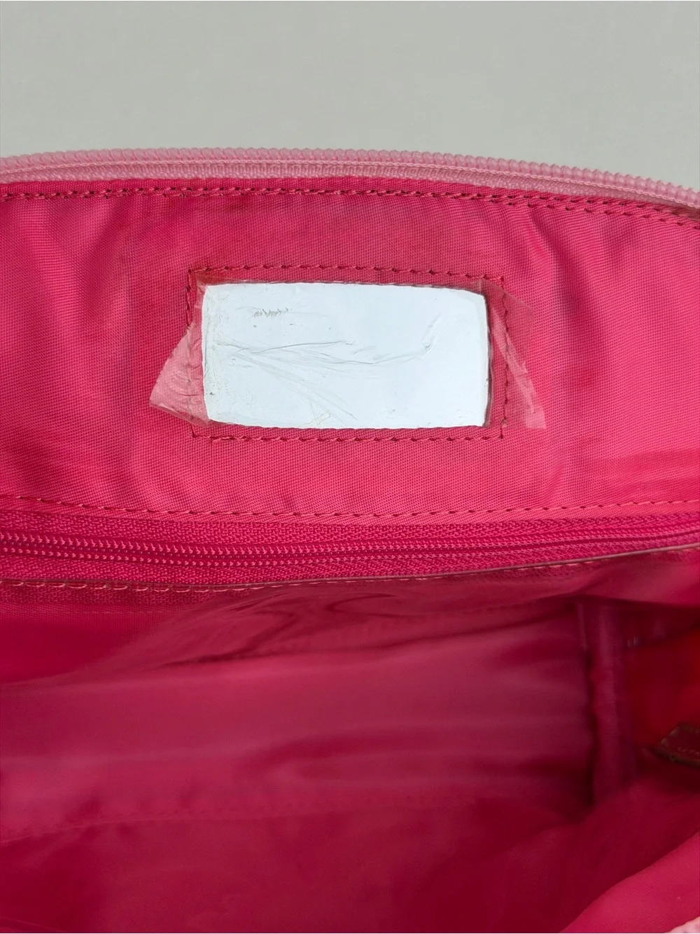 Lilly Pulitzer Pink Green Print Cosmetic Makeup Bag Zip Pouch Gold Tone Metallic